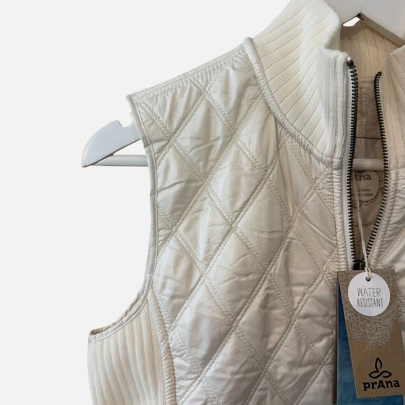 prAna NWT Quilted Sherpa Lined Diva Full Zip Vest Women's size S - Picture 5 of 10